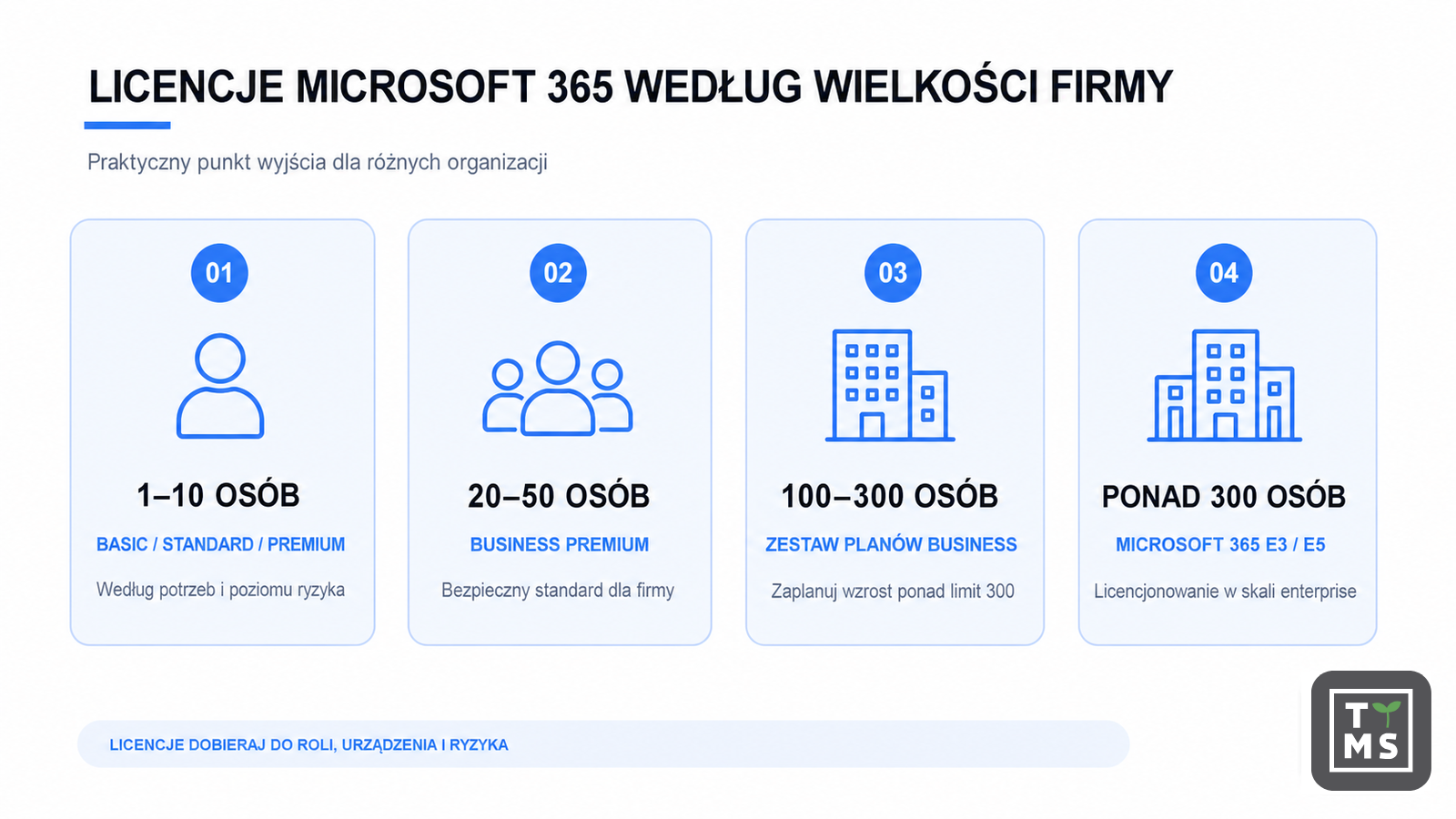 Jaka licencja pasuje do wielkości i profilu firmy?