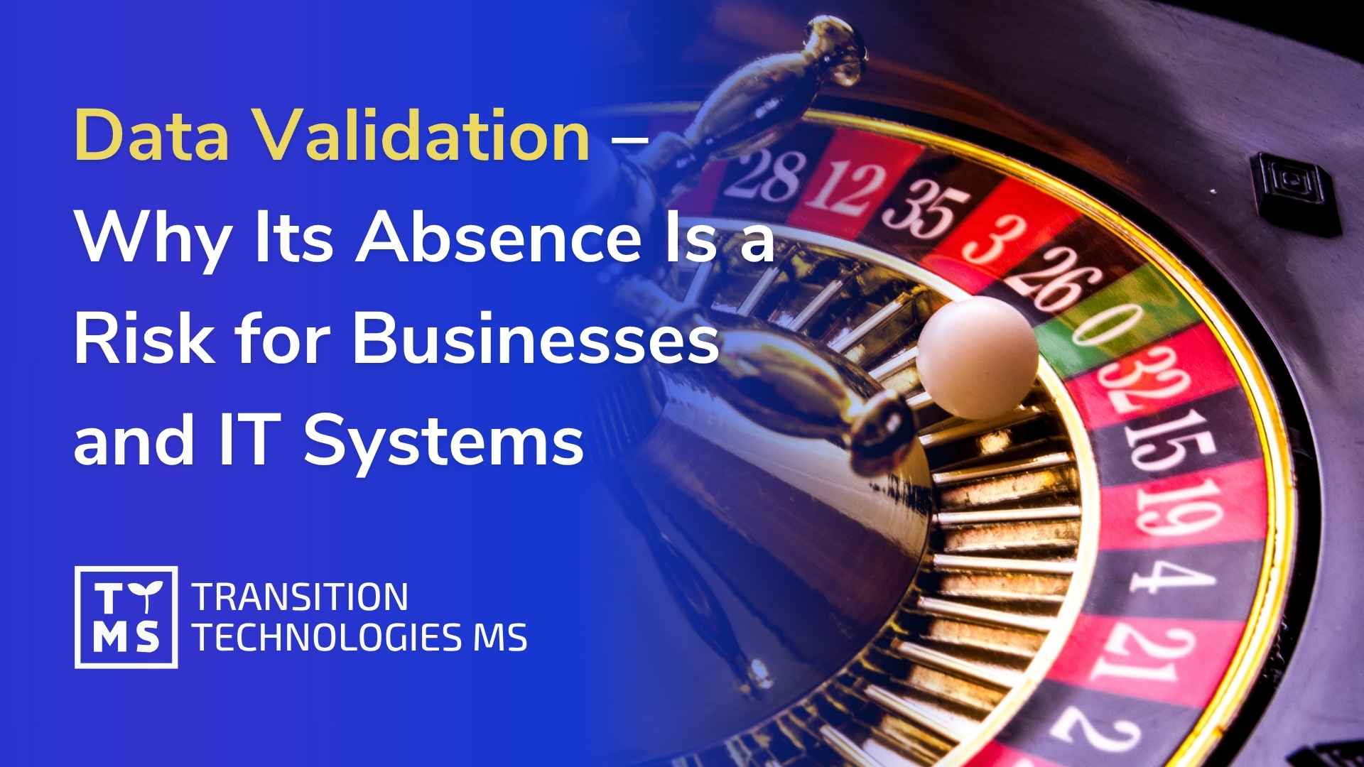 Ignoring data validation in IT systems is like playing roulette with company information. Learn why skipping quality processes leads to errors and business risk