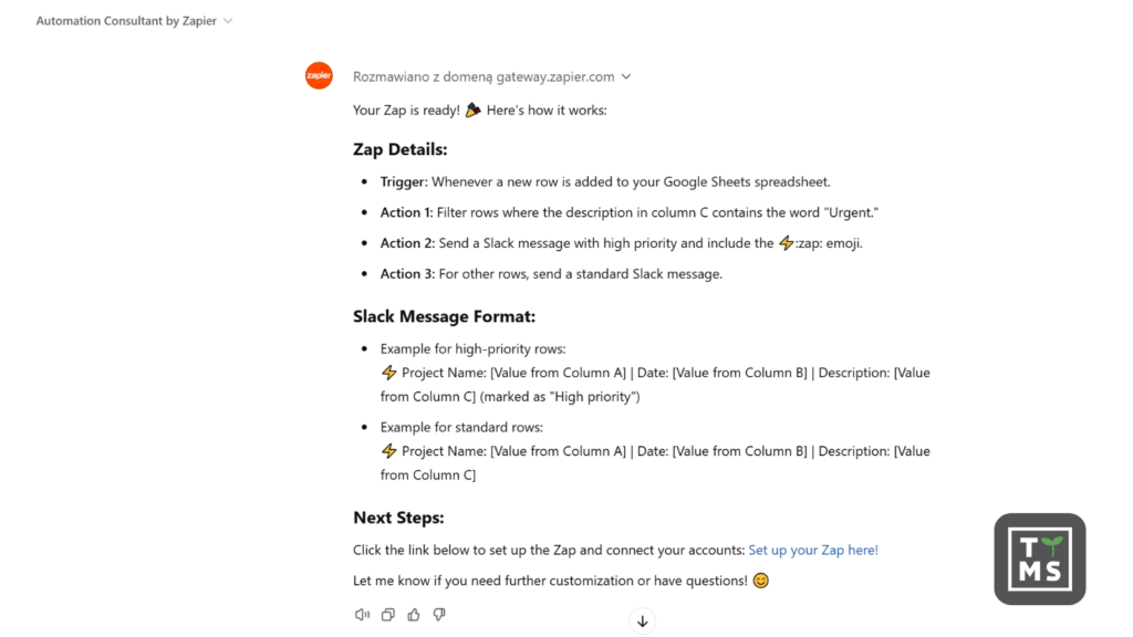 Zapier plugin for ChatGPT