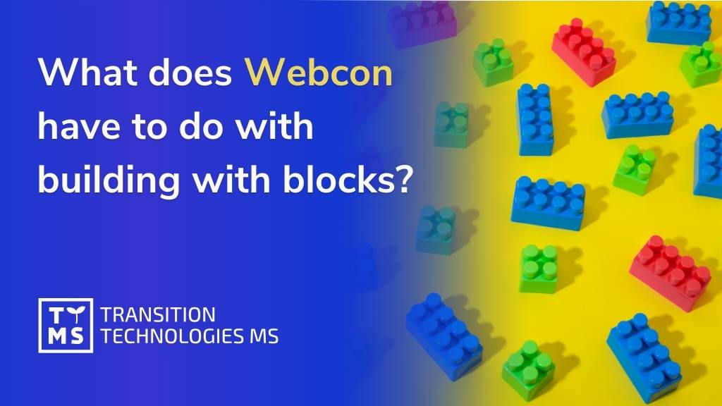 What does Webcon have to do with building with blocks?