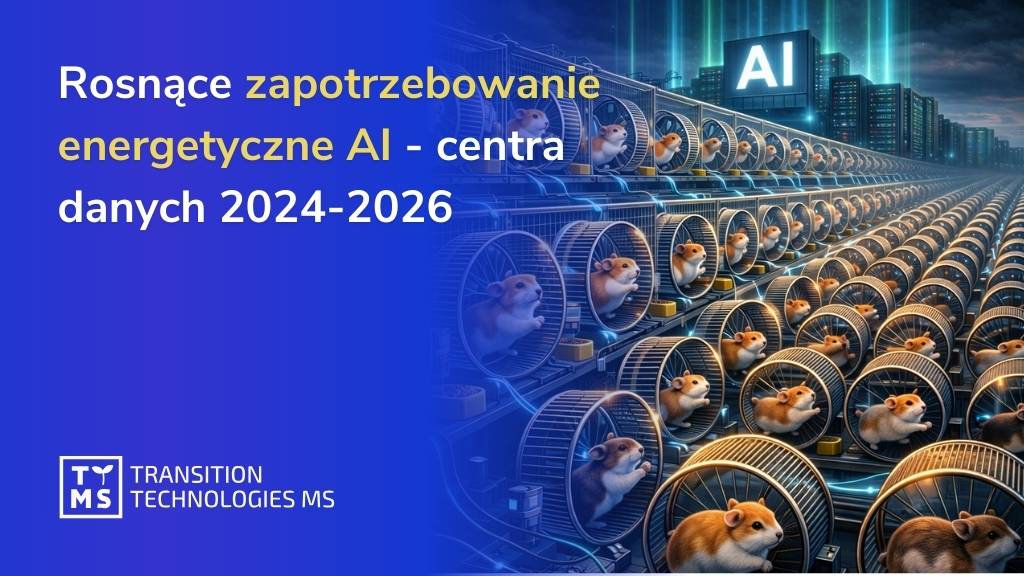 Rosnące zapotrzebowanie energetyczne AI – centra danych 2024-2026